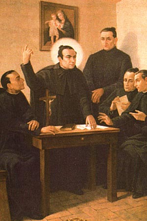 Padre Claret com os Co-fundadores da Congregao, cujo original est na Cria Geral de Roma