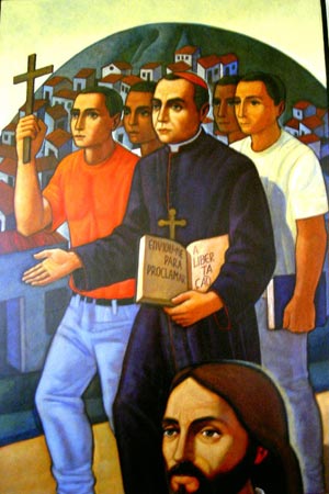 Pintura de Maximino Cerezo cmf, cujo original está na capela da Casa de Campinas - Brasil